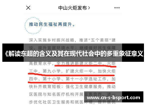《解读东超的含义及其在现代社会中的多重象征意义》