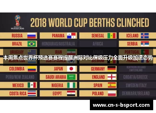 本周焦点世界杯预选赛赛程提醒洲际对比保级压力全面升级加速态势